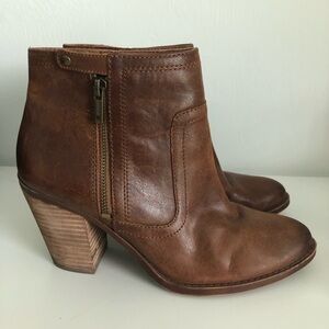 Lucky Brand 🍀 Brown Leather Booties